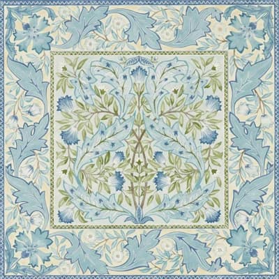 Wilhelmina Indigo Wallpaper — Indigo