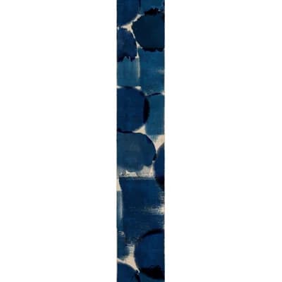 Indigo Marvel Wallpaper Roll — Indigo blue,Beige