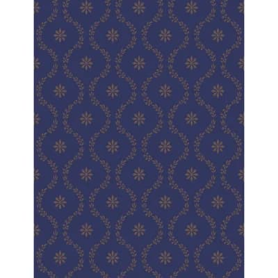 33' L x 21" W Wallpaper Roll — Navy