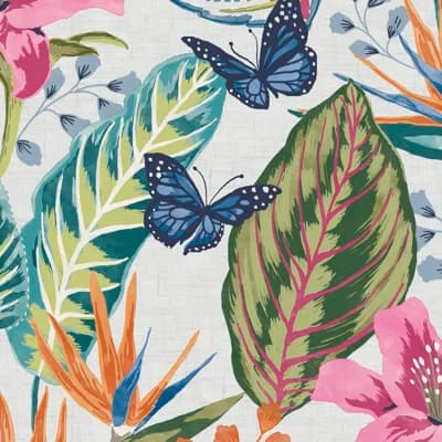 Floral Non-Pasted Matte Wallpaper Roll — Pink