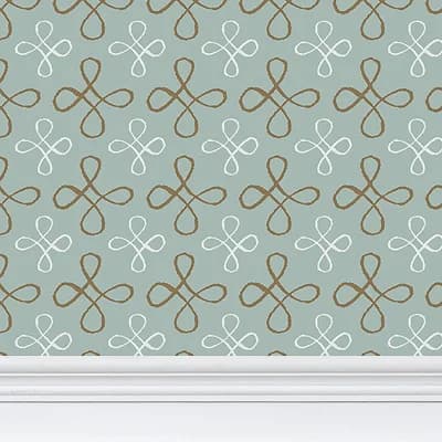 Palace Floor Large Repeat Matte Wallpaper — Copper