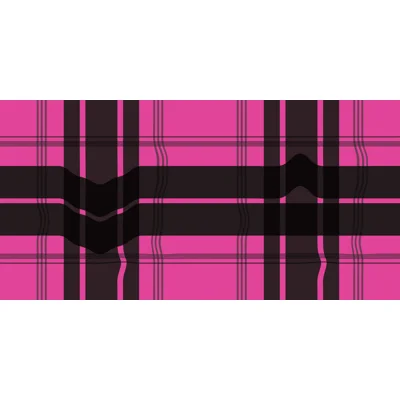 Warped Plaid Wallpaper — Pink,Black