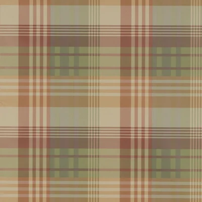 Bohemian Romance Mulberry Ancient Tartan 32.81' L x 20.47" W Wallpaper Roll — Mulberry Tartan