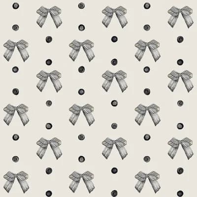 Pretty As A Bow Peel & Stick Wallpaper — White
