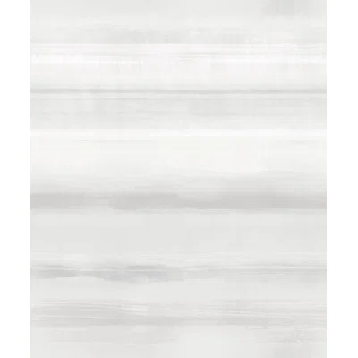Atmosphere Skye Stripe Design 33' L x 21" W Wallpaper Roll — Off White