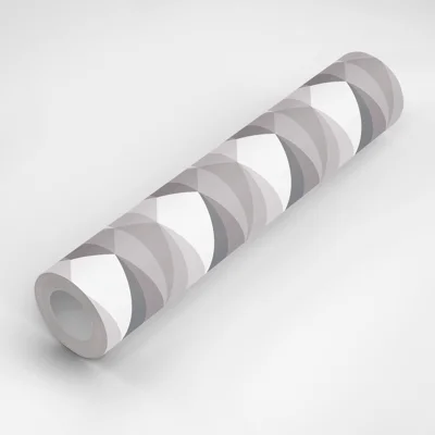 Ting Ting 10' L x 24" W Peel and Stick Wallpaper Roll — Gray,White