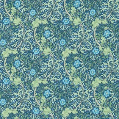 Seaweed Wallpaper — Cobalt,Thyme
