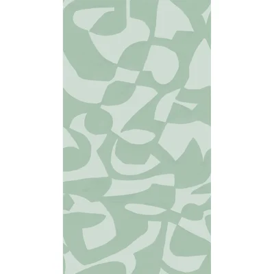 Susan Hable Abstract Non-Pasted Satin Wallpaper Double Roll — Green