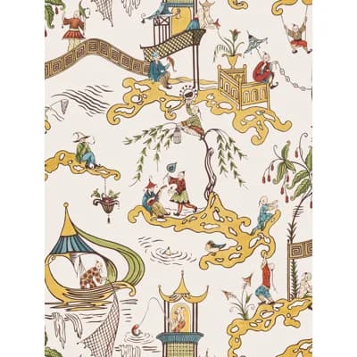 PING - WALLCOVERING — Cream Multi