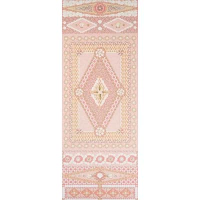 Schumacher x Mary McDonald Shell Grotto Panel B Wallpaper — Coral