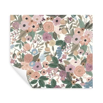 Garden Party 20' L x 27" W Peel and Stick Wallpaper Roll — Blush Multi