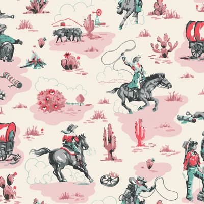 Cath Kidston Cowgirls Pink — Off White