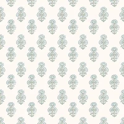 Talelayo - Light Blue and Green Wallpaper — Black;Blue