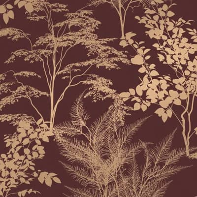 Gallardo Floral Non-Pasted Matte Wallpaper Roll — Mystic Divine Damson Wallpaper