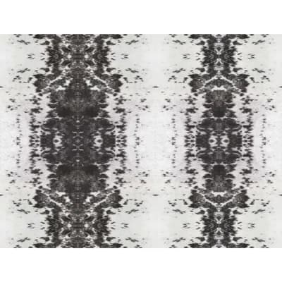 Abstract Peel & Stick Matte Wallpaper Roll — Black