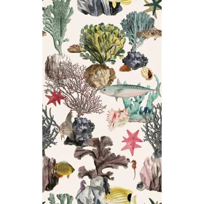Yuki Osada Floral Non-Pasted Satin Wallpaper Double Roll — Pastel Pink
