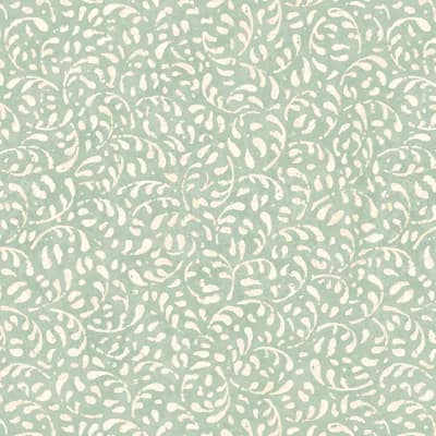 Floral 32.82' L x 27.58" W Wallpaper Roll — Aqua