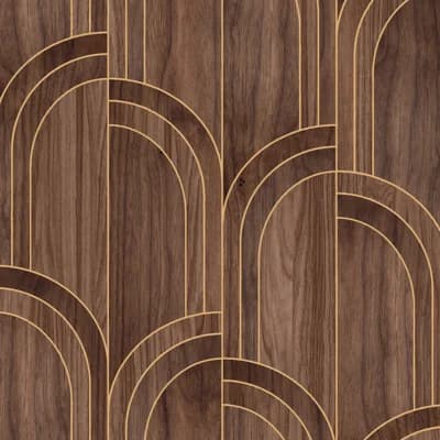 Sublime Shiplap Non-Pasted Matte Wallpaper Roll — Walnut