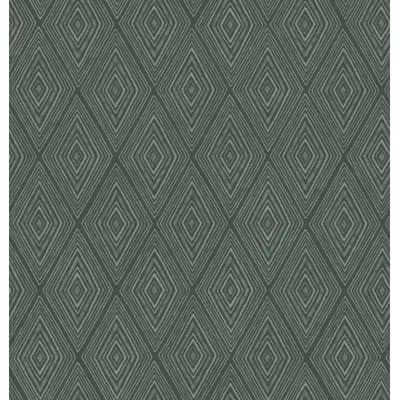 Yuki Osada Argyle Non-Pasted Satin Wallpaper Double Roll — Moss Green