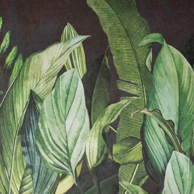 Tropical Collection 4 Panel Wall Mural 8.8' L x 110.2" W in A Tropical Forest Design — Blackberry