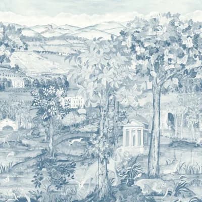 Arcadian Thames Wallpaper — Wedgwood Blue