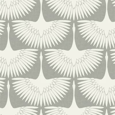 Mariko 16.5' L x 20.5" W Peel and Stick Wallpaper Roll — Gray