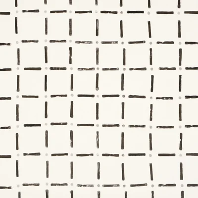 Schumacher X Caroline Z Hurley Drifting Grid Wallpaper — Black