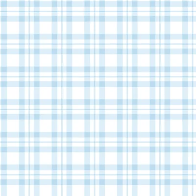 Tiny Tots 2 Plaid Design 33' L x 21" W Wallpaper Roll — Light Blue