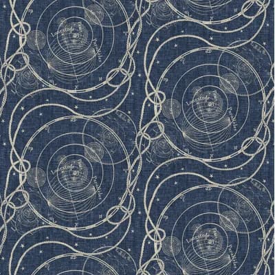 Tommy Bahama Ropes & Spheres Peel And Stick Wallpaper Roll — Indigo
