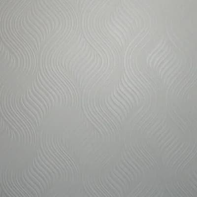 Paintable Abstract Vinyl Non-Pasted Wallpaper Roll — White