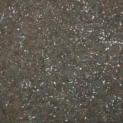 Authentic Cork Wallpaper — Espresso Brown,Silver