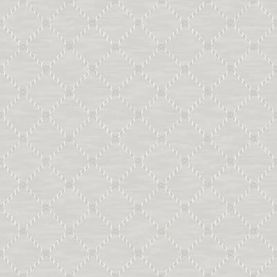 Boråstapeter Golden Trellis Wallpaper — Gray,SIlver