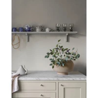 Parget Abstract Non-Pasted Matte Wallpaper Roll — Dove