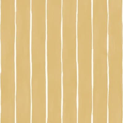 Marquee Striped Non-Pasted Wallpaper Roll — Mustard
