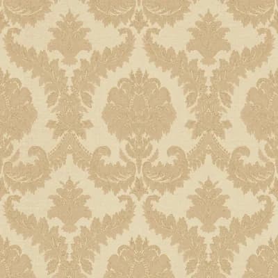 The Classic Italian Collection Traditional Damask Wallpaper Roll — Gold