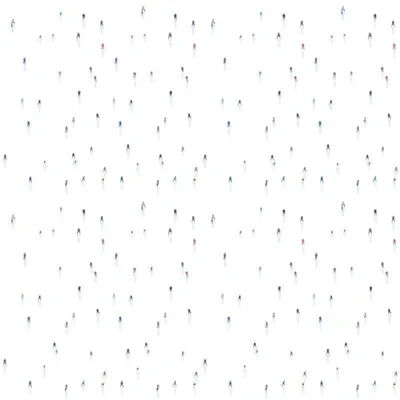 Downhill Skiers 10' L x 24" W Wallpaper Roll — White,Red,Blue