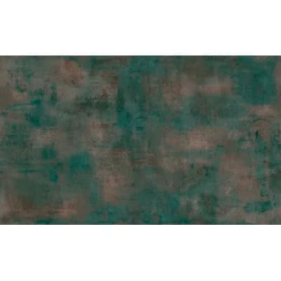 Italian Design Marked Plaster Double Width Wallpaper Roll — Green