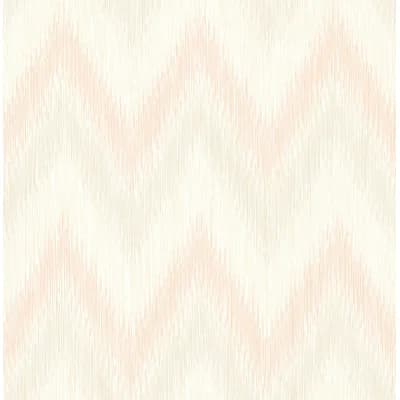 Regent Flamestitch Stringcloth — Soft Melon,Arrowroot