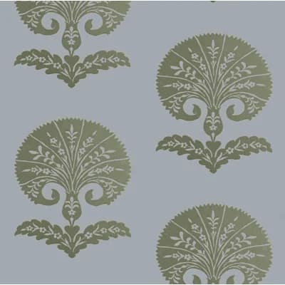Ottoman Flower Wallpaper — Heliotrope