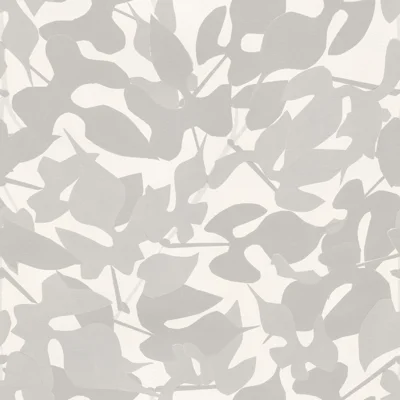 Susan Hable Floral Non-Pasted Wallpaper Roll by Susan Hable — Gray,Cream