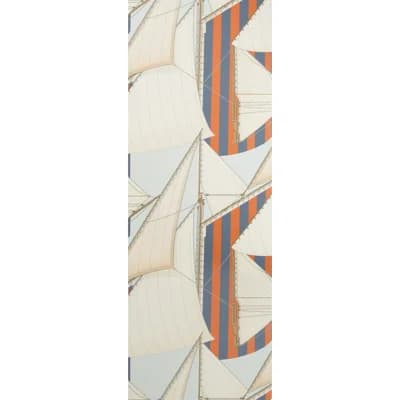 The Riviera St Tropez 30' L x 26.77" W Wallpaper Roll — Slate,Spice