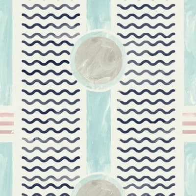 South Beach Facade - Wallpaper — Beachside Blue