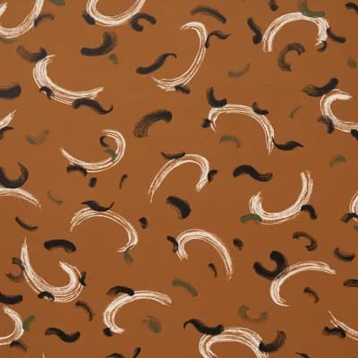 Schumacher x David Kaihoi Brushmark Wallpaper — Black;Brown;White