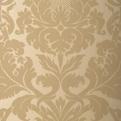 Fiorella Damask Wallpaper — Oatmeal