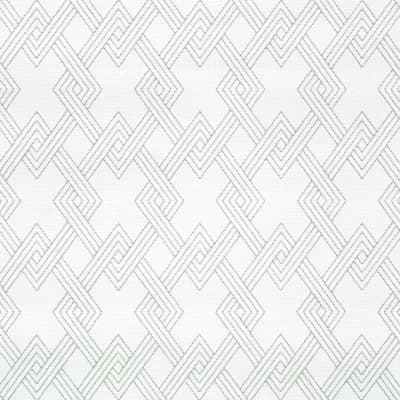 Hix Embroidered Paperweave Wallpaper — Gray