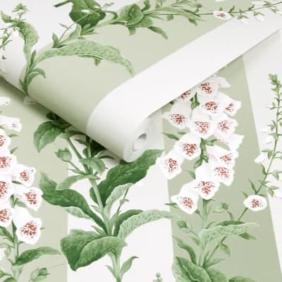 Graham & Brown Foxglove Stripe Sage Wallpaper — Green