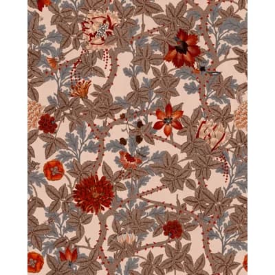 Matte Wallpaper Roll — Red,Yellow,Brown