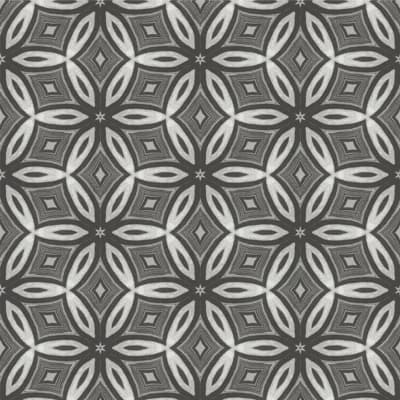 Abra Diamond Mill 10' L x 24" W Wallpaper Roll — White;Gray