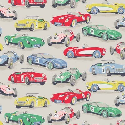 Cath Kidston Vintage Cars Multi — Ivory