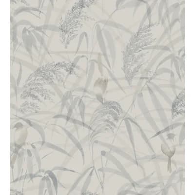 Jordnara Floral Matte Wallpaper Roll by Sandberg — Misty Blue